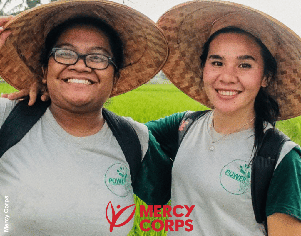mercy corps, two girls
