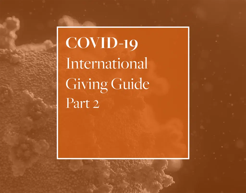 COVID-19 International Giving Guide Part 2