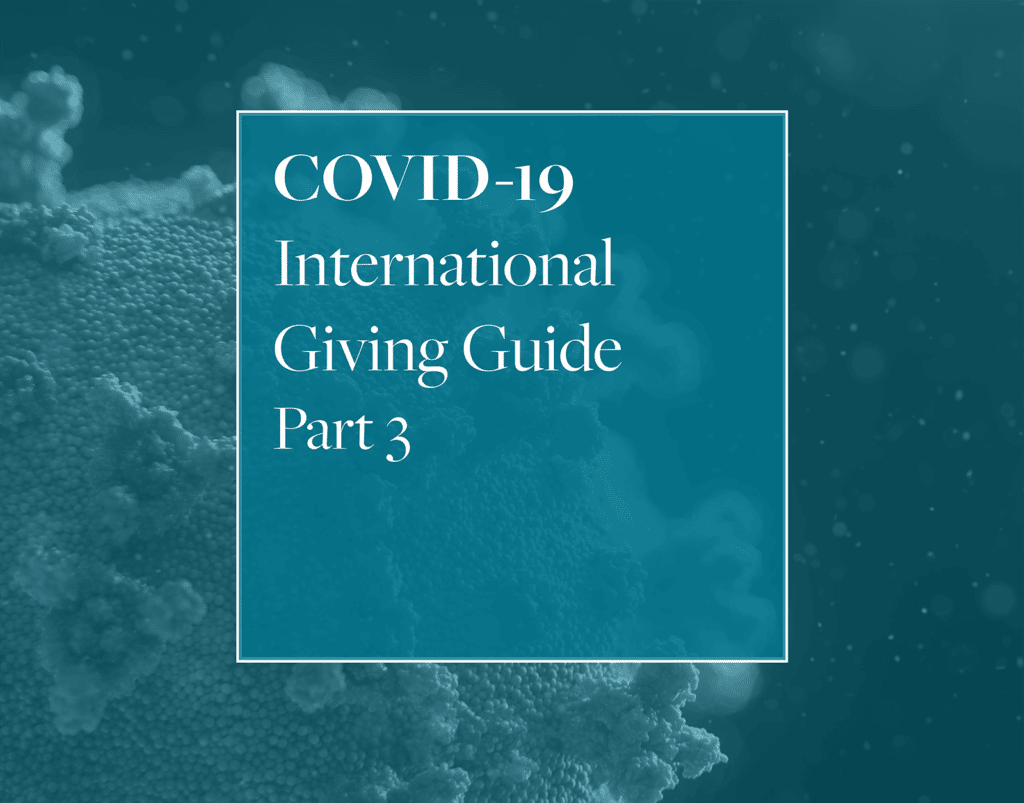 COVID-19 International Giving Guide Part 3