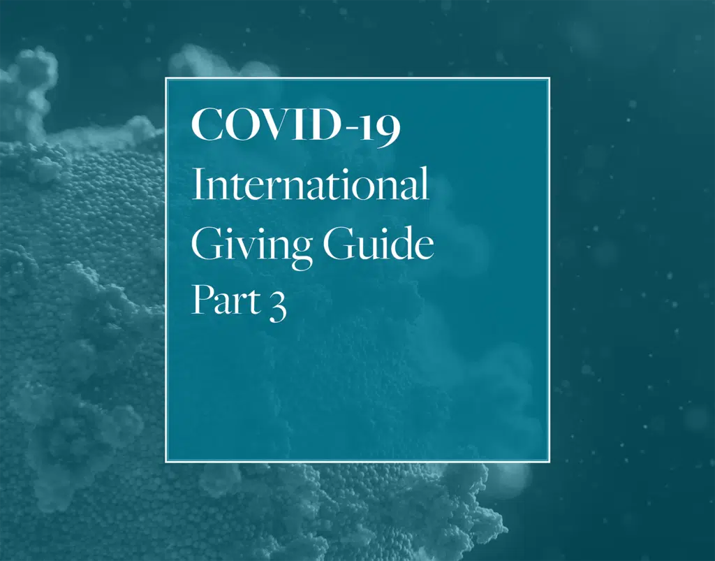 COVID-19 International Giving Guide Part 3
