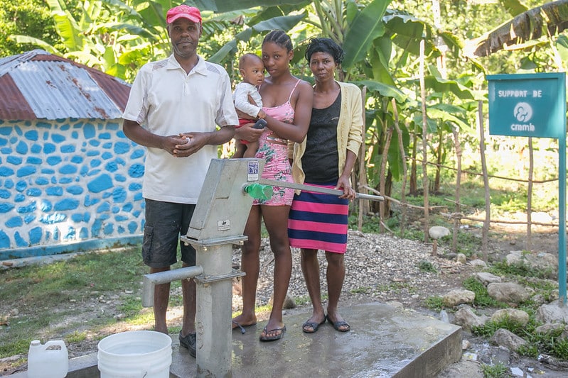 Water pump in Haiti