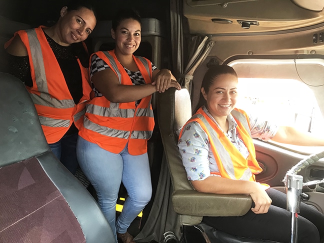 FFTP helps women in Honduras become truck drivers