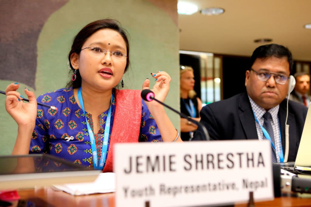 Jemie Shrestha Speaks Truth to Power at WHA