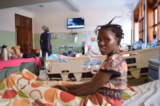 Rosine at HEAL Africa Hospital in Goma