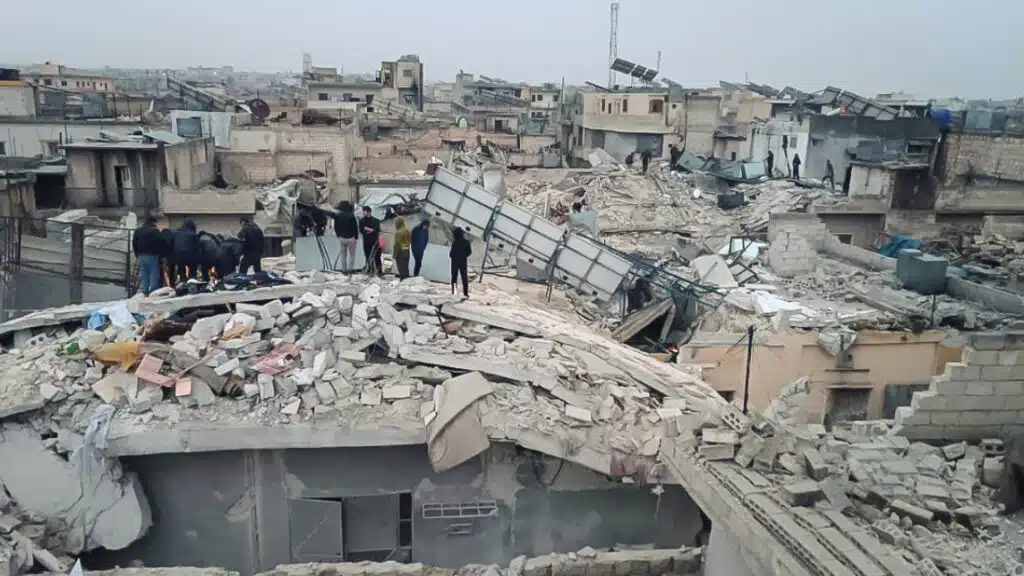 Turkey-Syria Earthquake rubble