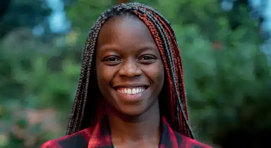 Ineza Umuhoza Grace, Global Coordinator and Co-Founder of LDYC, smiling