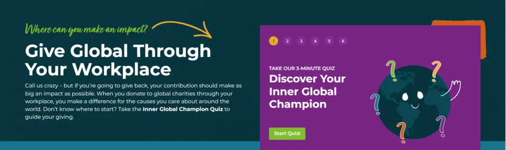 Global Impact's Inner Global Champion Quiz.