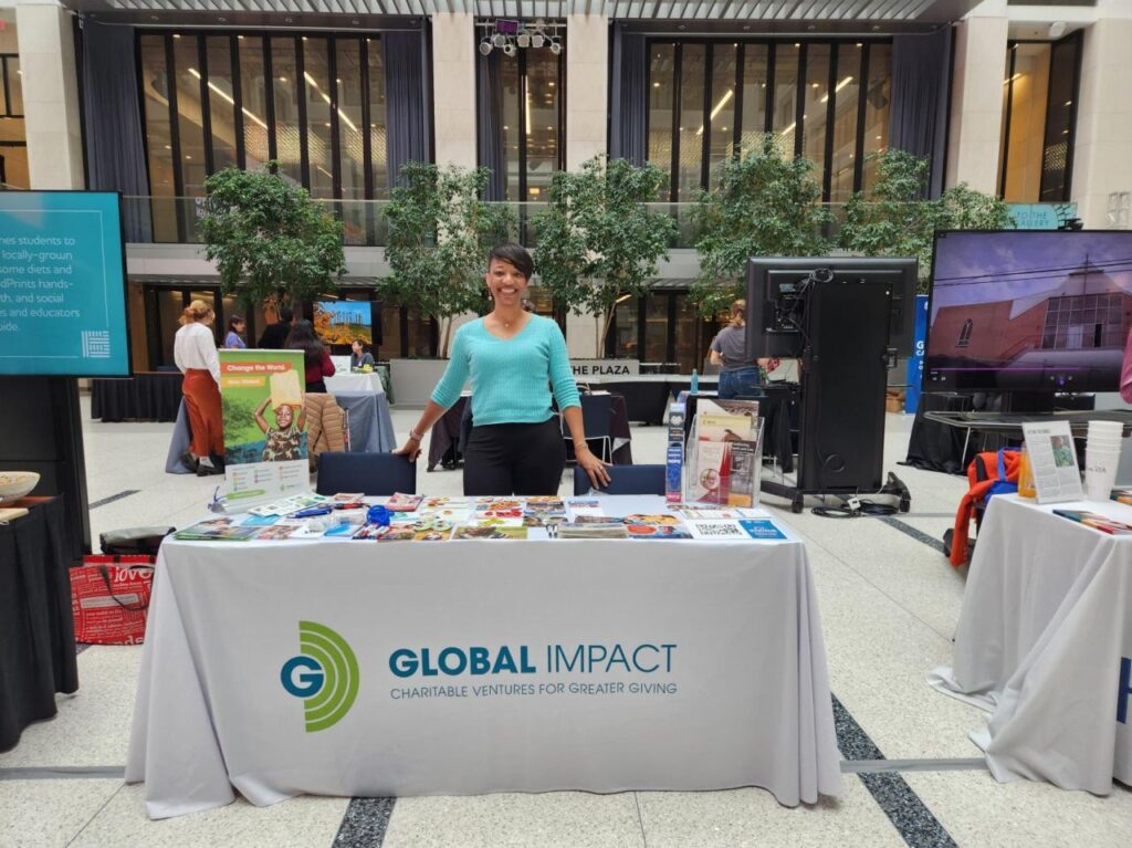 Melanie Holden, Director of Campaign Engagement, at a charity fair