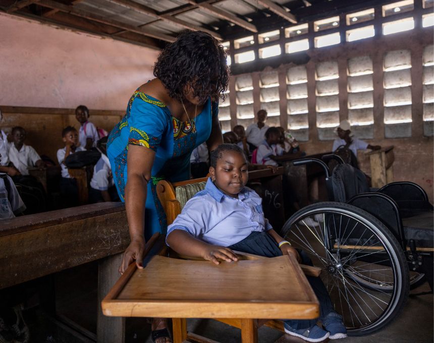 Daïsane’s new wheelchair