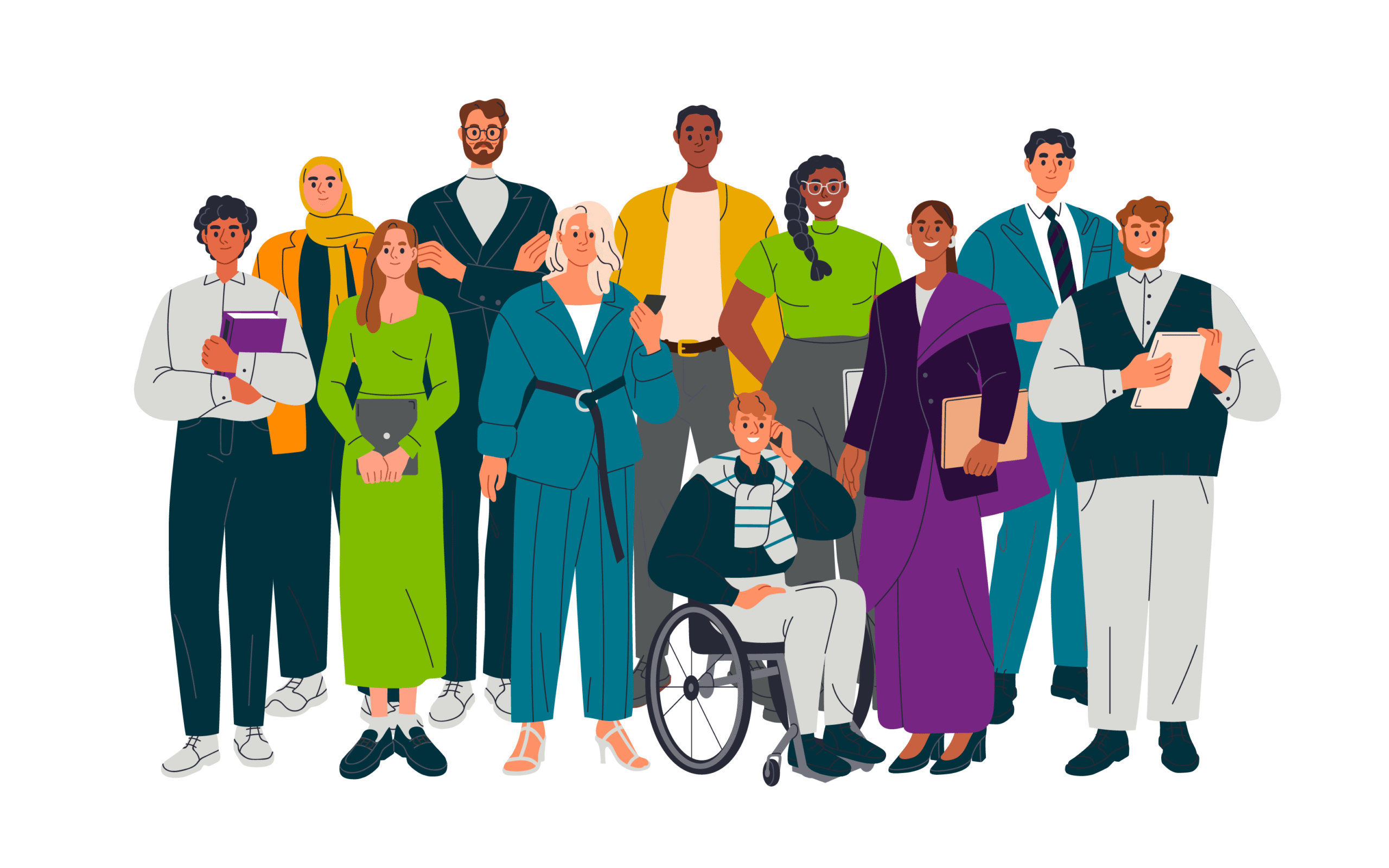 A diverse group of colleagues